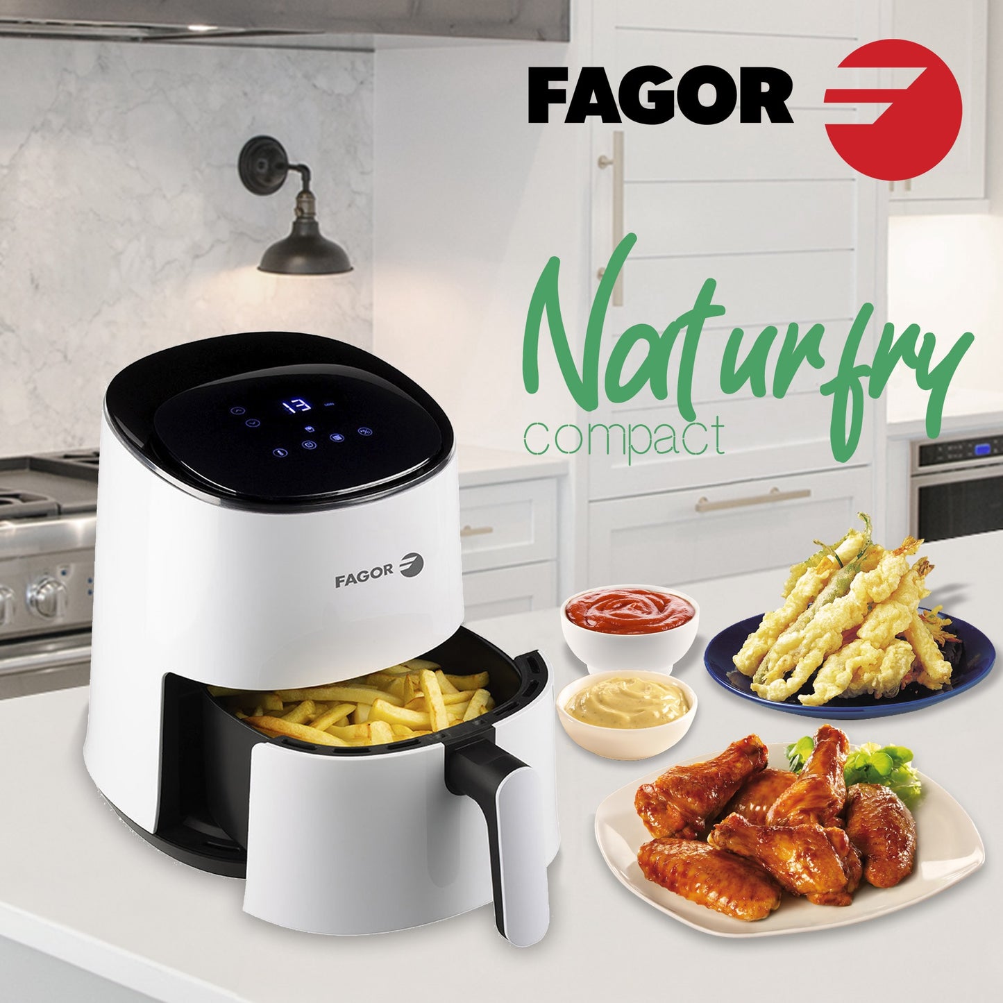 Airfryer freidora de aire Fagor Naturfry 2.5L 1450W